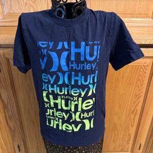 Boy's Hurley 7/8 Crew Neck Tee Graphic Print  T-Shirt 100% Cotton Classic Casual